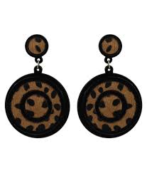 Malta Leapard Style  Round Earings